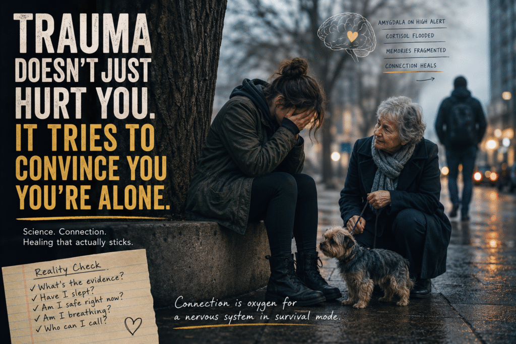 Trauma Doesn’t Just Hurt You. It Tries to Convince You You’re Alone.